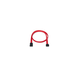 CABLE SATA DATOS ACODADO PARA DISCO DURO ROJO 0.5M 10.18.0202-OEM