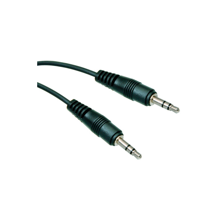 CABLE AUDIO NANO CABLE JACK3.5/M - JACK3.5/M ESTEREO 0,3M NEGRO