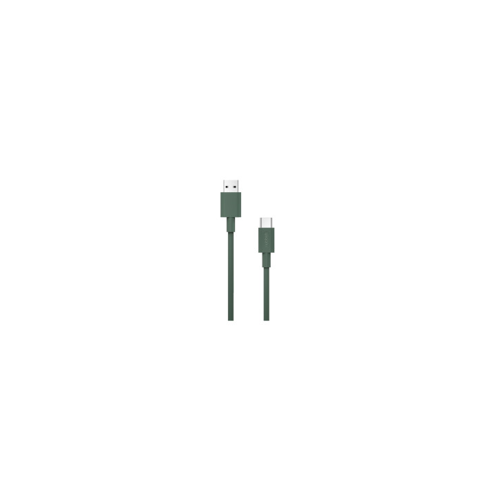 Cable Nubbeh Borealis USB-A a USB-C 1,5 m 3A Verde de Silicona Líquida