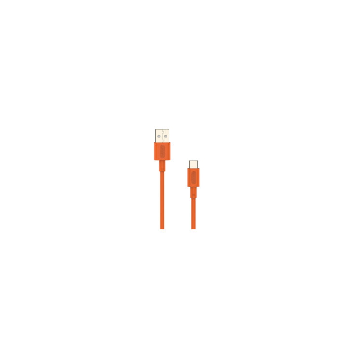Cable Nubbeh Elisium USB-C a USB-A 1 m 3A Naranja TPE