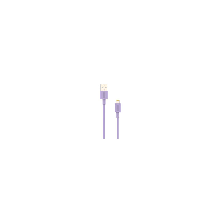 Cable Nubbeh Elisium Lightning a USB-A 1 m 2A Lila TPE
