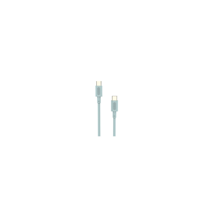 Cable Nubbeh Elisium USB-C a USB-C 1 m 3A Turquesa TPE