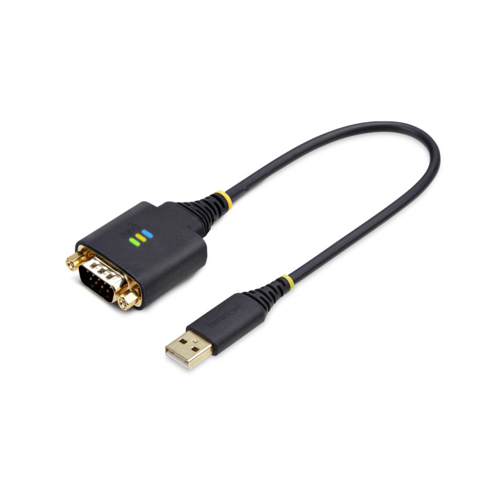 StarTech.com Cable Adaptador USB a Serie de 30cm - Retención COM - Conversor RS232 DB9 - FTDI - con Tornillos/Tuercas...
