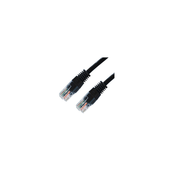 LATIGUILLO RJ45 CAT-5E UTP 0.50MT NEGRO 10.20.0100-BK