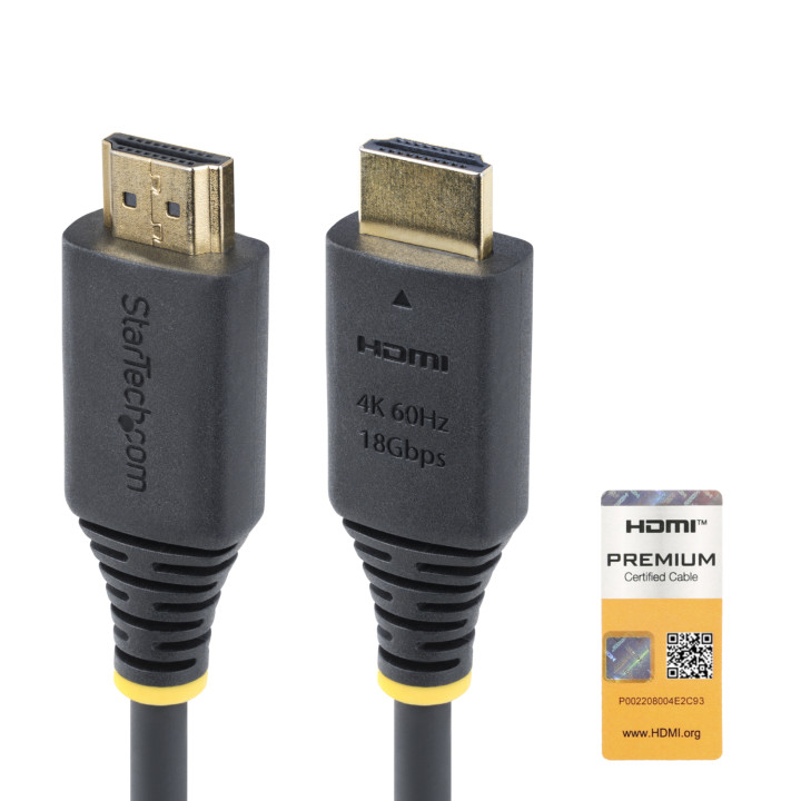 StarTech.com Cable HDMI Premium Certificado de Alta Velocidad de 3m - 4K 60Hz - 144Hz - UHD - HDR10/HDCP 2.2/ARC -...