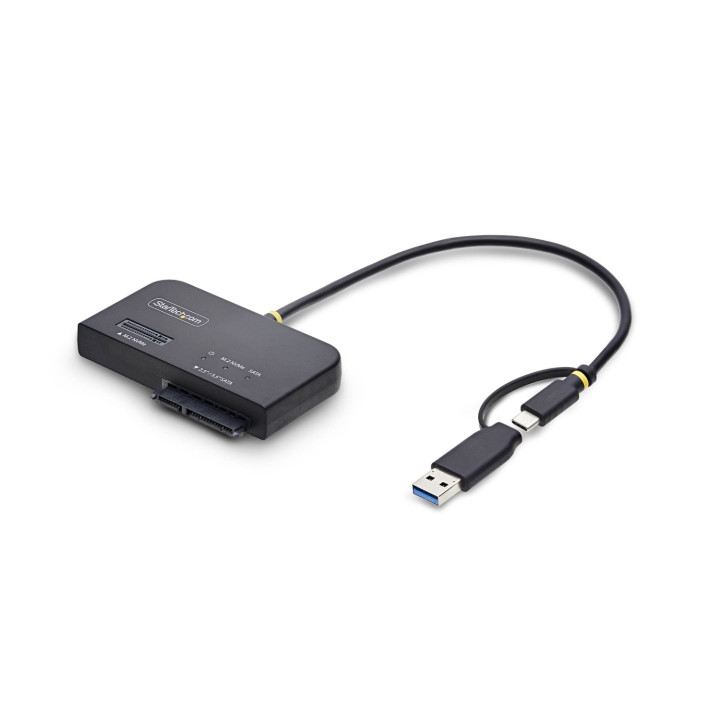 StarTech.com Adaptador USB-C/USB-A a NVMe M.2 y SATA 2.5/3.5in 10Gbps - Lector de SSD Externo - Sin Herramientas -...