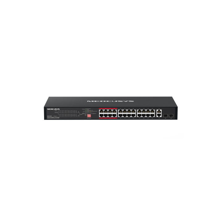 Mercusys MS126CP switch Gigabit Ethernet (10/100/1000) Energía sobre Ethernet (PoE) 1U Negro