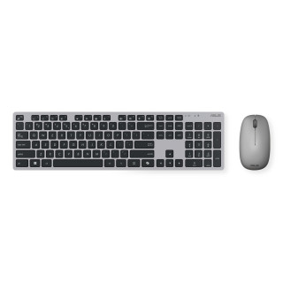 ASUS W5000 Wireless Keyboard and Mouse Set teclado Ratón incluido Oficina RF inalámbrico QWERTY Español Negro, Gris