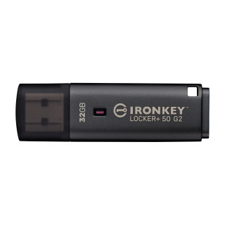 Kingston Technology IronKey 32GB Locker Plus 50 G2, FIPS 197, AES-256
