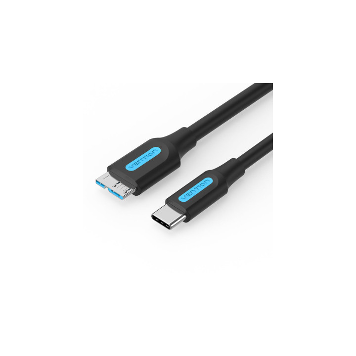 Vention CQABD cable USB USB 3.2 Gen 1 (3.1 Gen 1) 0,5 m USB C Micro-USB B 5 Gbit/s Negro
