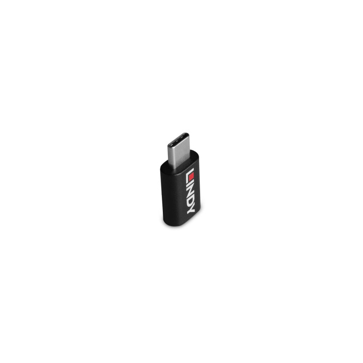 Lindy 71265 cambiador de género para cable USB Type C Negro