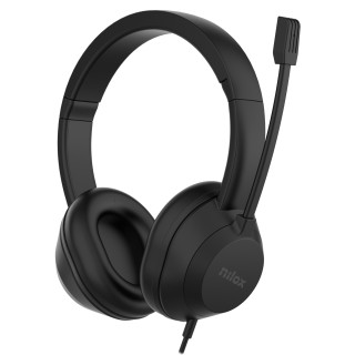 Nilox NXAUSB02 auricular y casco Auriculares Alámbrico Llamadas/Música USB tipo A Negro