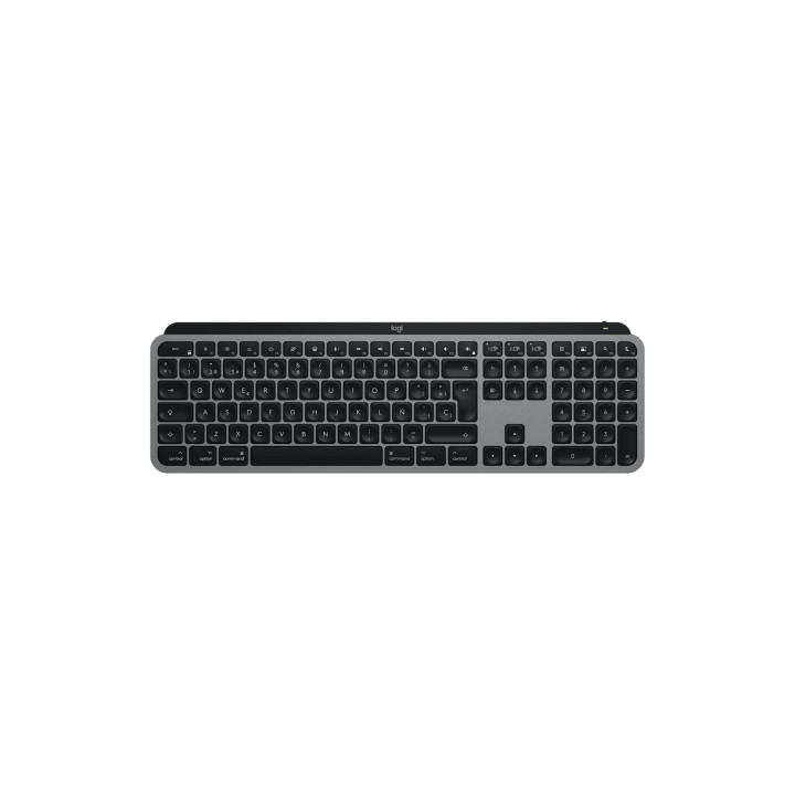 Logitech MX Keys S for Mac teclado Hogar Bluetooth QWERTY Español Gris