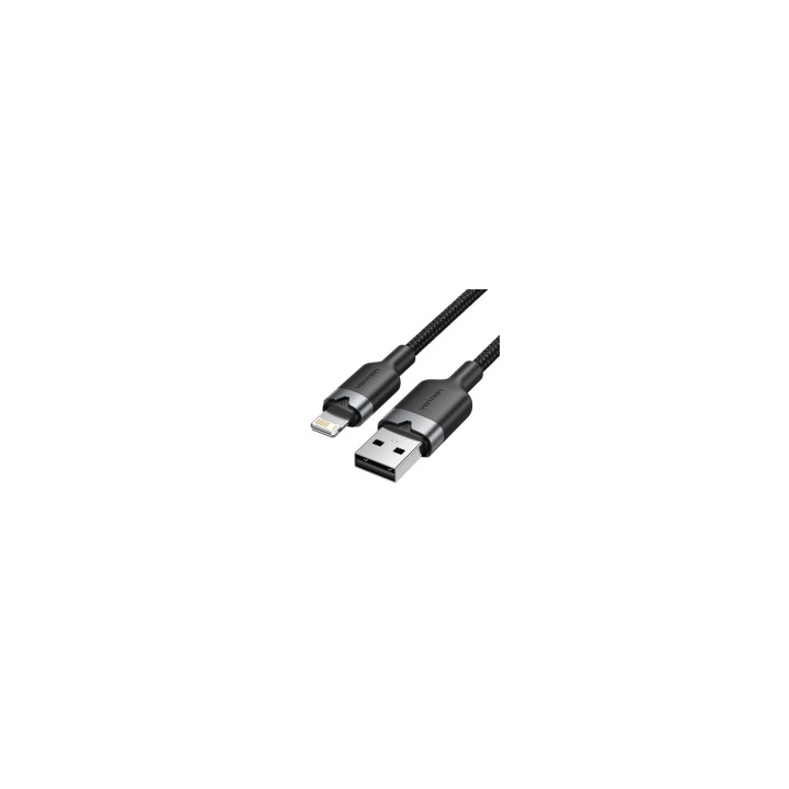 Vention LANBH cable de conector Lightning 2 m Negro