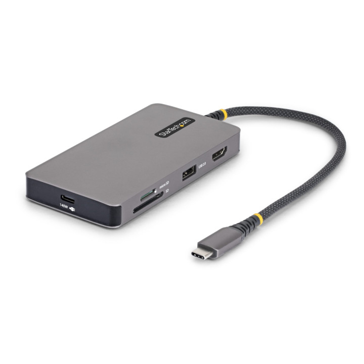 StarTech.com Adaptador Multipuertos USB-C - Mini Dock Tipo C para Portátiles Dell, HP y Lenovo - HDMI 4K 60Hz - PD 140W
