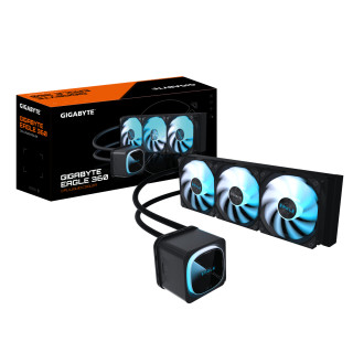 GIGABYTE EAGLE 360 Refrigeración Líquida para CPU - 3x120mm Ventiladores ARGB, pantalla LCD a color, DAISY-CHAIN,...