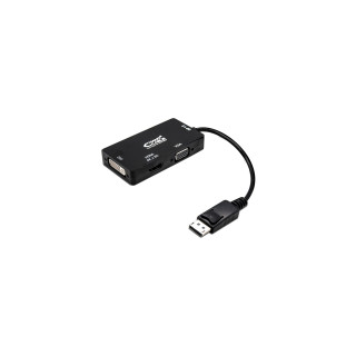 ADAPTADOR CONVERSOR DISPLAYPORT M A VGA / DVI / HDMI H 0.15MT NANOCABLE NEGRO 10.16.3301-BK