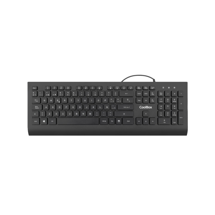 CoolBox TECLADO USB TECLAS CHOCOLATE 1.8M DE CABLE 610G. SILENCIOSO