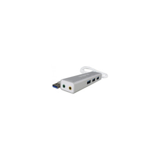 Approx Adaptador USB Sound Card TARJETA DE SONIDO + USB 3.0 HUB APPUSB51HUB