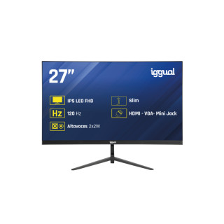 iggual Monitor 27" IPS 1ms FHD 120Hz VGA HDMI +Altavoces