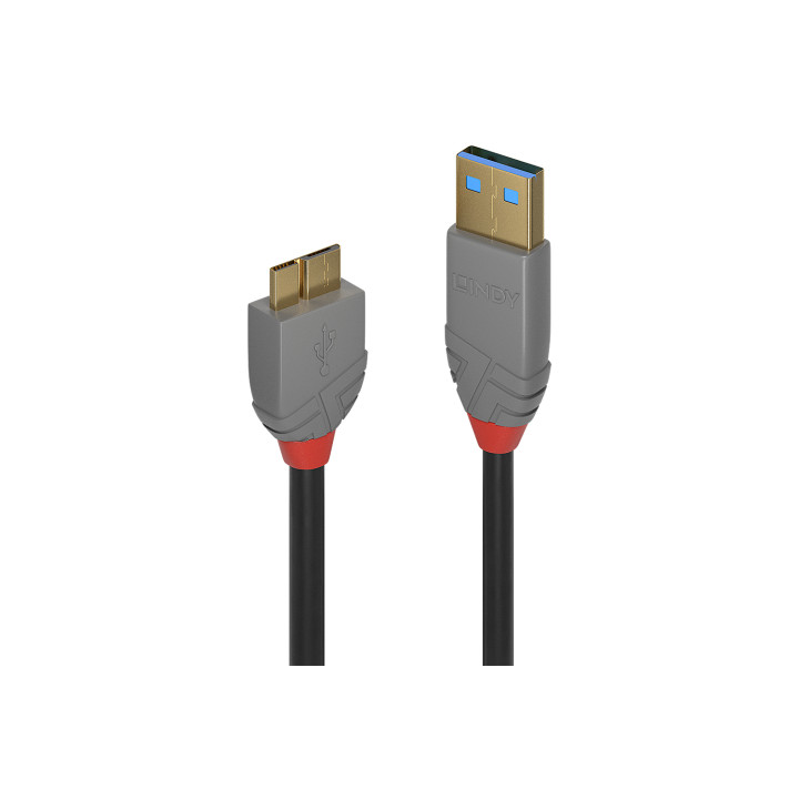 Lindy 36767 cable USB USB 3.2 Gen 1 (3.1 Gen 1) 2 m USB A Micro-USB B 5 Gbit/s Negro