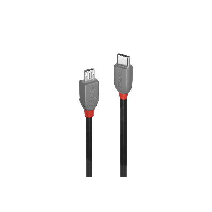 Lindy 36893 cable USB USB 2.0 3 m USB C Micro-USB B 0,48 Gbit/s Negro