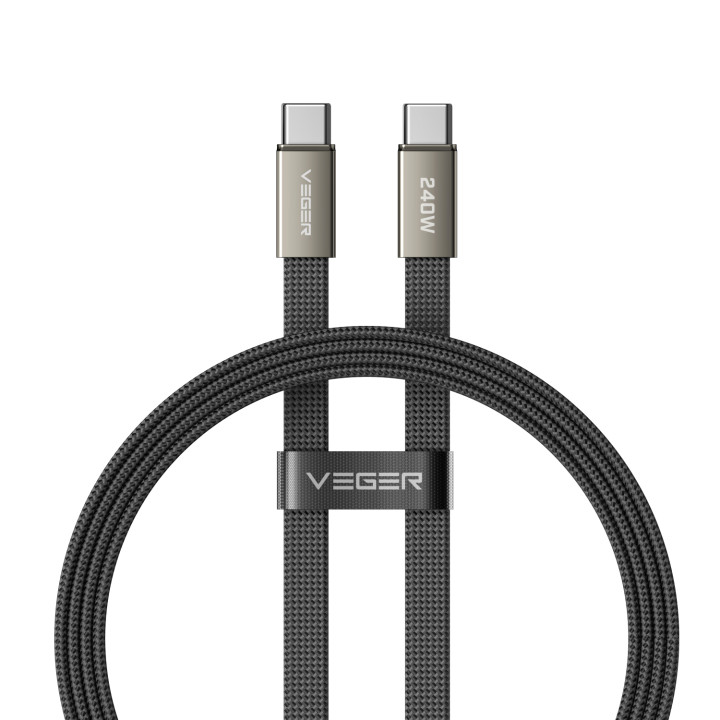 VEGER CC2-MTB cable USB USB 2.0 1 m USB C 0,48 Gbit/s 240 W Negro