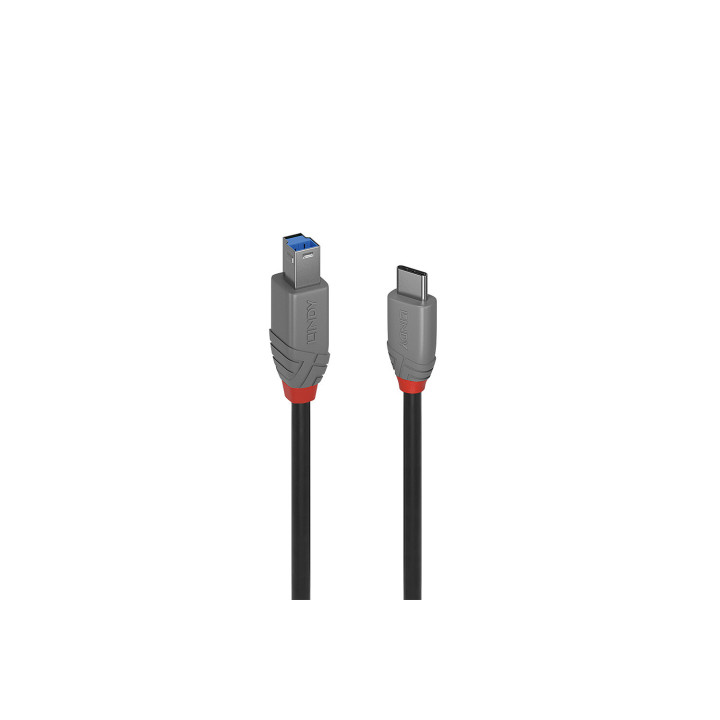 Lindy 36665 cable USB USB 3.2 Gen 1 (3.1 Gen 1) 0,5 m USB C USB B Negro