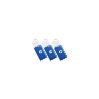 HP X755W PACK x3 unidad flash USB 128 GB USB tipo A 3.2 Gen 1 (3.1 Gen 1) Azul, Blanco