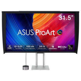 ASUS ProArt OLED PA32UCDMR-K pantalla para PC 80 cm (31.5") 3840 x 2160 Pixeles 4K Ultra HD QD-OLED Negro, Plata