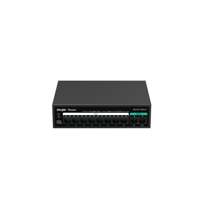 Ruijie Networks RG-ES110FG-P switch No administrado L2 Fast Ethernet (10/100) Energía sobre Ethernet (PoE)