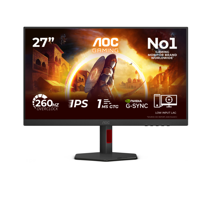 AOC G4 27G4ZR/69 pantalla para PC 68,6 cm (27") 1920 x 1080 Pixeles Negro, Rojo