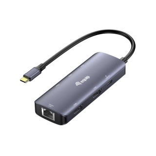 Equip 133501 base para portátil y replicador de puertos Alámbrico USB 3.2 Gen 1 (3.1 Gen 1) Type-C Gris