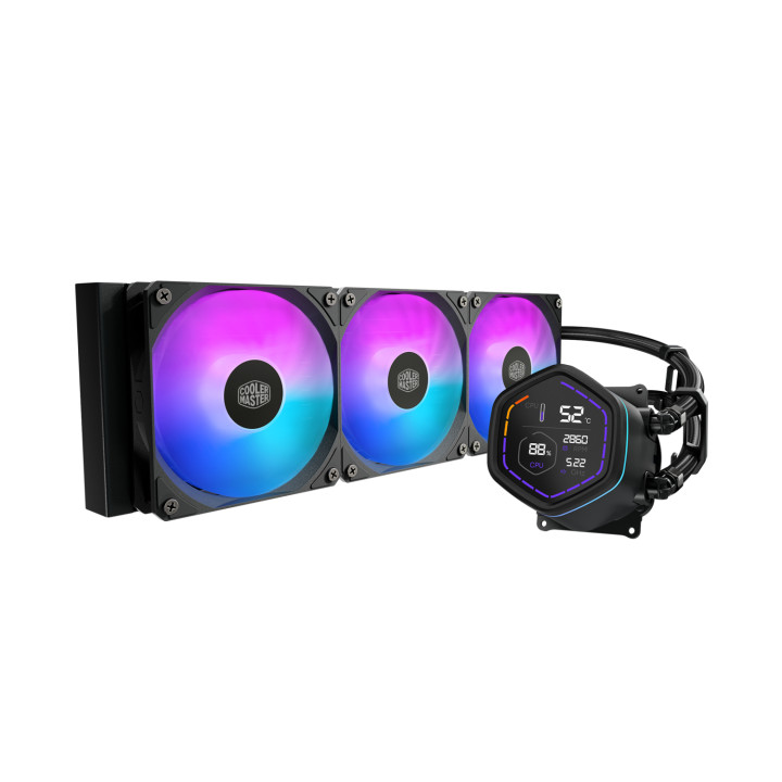 Cooler Master MasterLiquid Core Nex Digital Procesador Sistema de refrigeración líquida todo en uno 12 cm Negro 1...