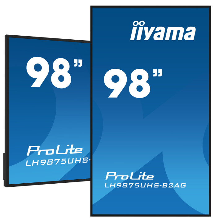 iiyama LH9875UHS-B2AG pantalla de señalización Pantalla plana para señalización digital 2,48 m (97.5") LED Wifi 500 cd