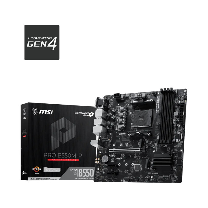MSI PRO B550M-P placa base AMD B550 Zócalo AM4 ATX