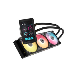 Corsair iCUE LINK TITAN II 360 RX LCD Procesador Sistema de refrigeración líquida todo en uno 36 cm Negro 1 pieza(s)