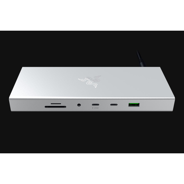 Razer USB 4 Dock USB Tipo C 10000 Mbit/s Plata