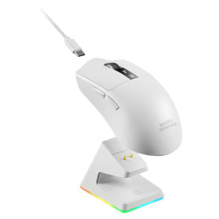 Mars Gaming MMWELITEW ratón Juego Mano derecha Bluetooth Óptico 20000 DPI