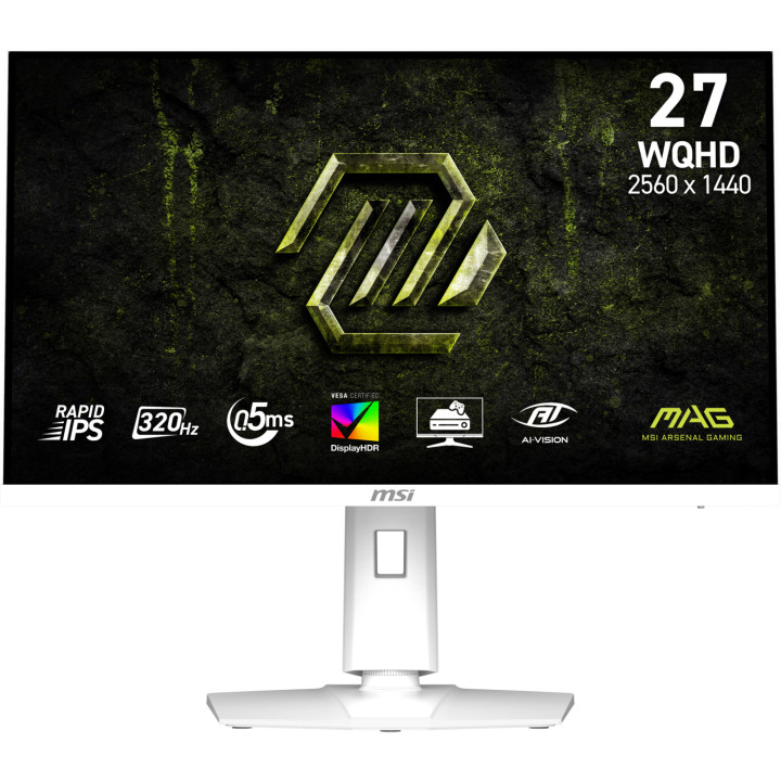MSI MAG 274QRFW X32 pantalla para PC 68,6 cm (27") 2560 x 1440 Pixeles Wide Quad HD LCD Blanco