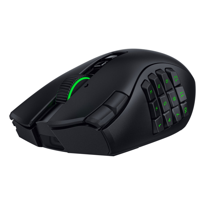 Razer Naga V3 Pro ratón Juego Mano derecha RF Wireless + Bluetooth + USB Type-C Óptico 50000 DPI