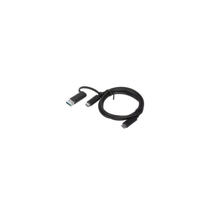 Lenovo 4X90U90618 cable USB USB 3.2 Gen 1 (3.1 Gen 1) 1 m USB A/USB C USB C Negro