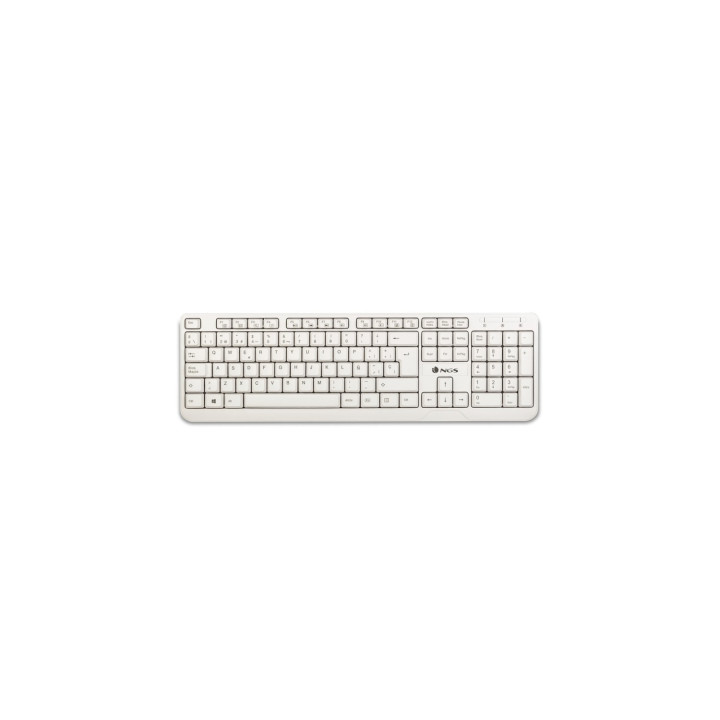 TECLADO NGS MULTIMEDIA SPIKE USB BLANCO spike