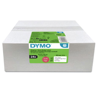 DYMO LW etiquetas de envío/tarjetas de identificación grandes y auténticas | 54 mm × 101 mm | 24 rollos de 220...
