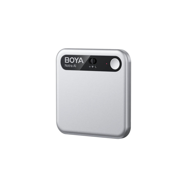 Boya Notra Grabadora de Voz IA Plata para ambiente, llamdas y bluetooth