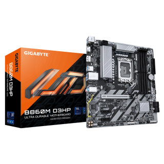 GIGABYTE B860M D3HP Placa base - CPUs Intel Core Ultra, VRM de 4+1+2+1 fases, hasta 9066MHz DDR5, 2xPCIe 4.0 M.2, LAN...