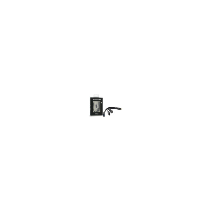 HUB CONCEPTRONIC USB C M A 3 USB A H 0.19MT NEGRO HUBBIES01B