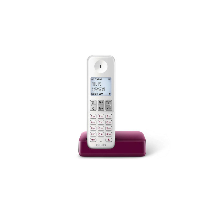 TELEFONO PHILIPS D2301WP BLANCO PURPURA D2301WP/23