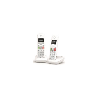 TELEFONO FIJO INALAMBRICO GIGASET E290 DUO TECLAS GRANDES Y PANTALLA DE ALTA VISIBILIDAD 150 CONTACTOS BLANCO...