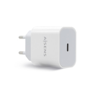AISENS Cargador USB-C PÐ’3.0 1 Puerto 1x USB-C 20 W, Blanco